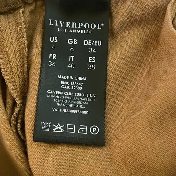 LIVERPOOL: Kelsey Trouser Jogger in Maple Sugar - Picture 6 of 7